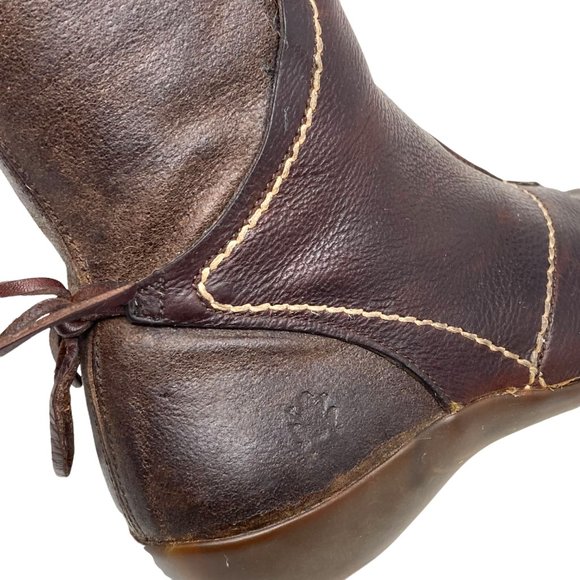 El Naturalista Elfos Spainish Leather Mid Calf Pointed Toe Zip Boots - Size 9.5 - Picture 10 of 12